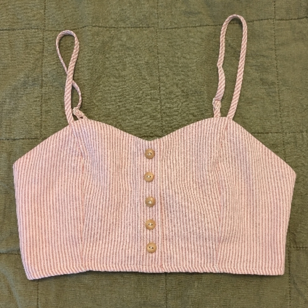 FAVLUX Pink Sweetheart Crop Tank Top